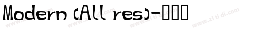 Modern (All res)字体转换